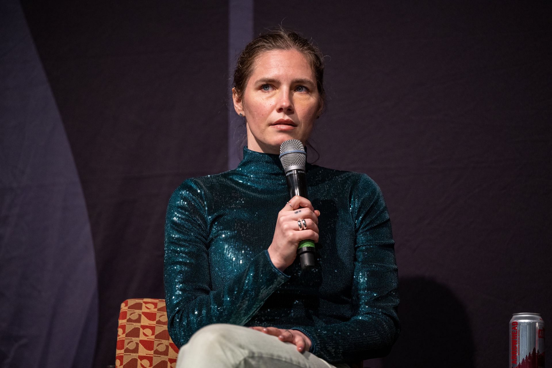 Amanda Knox at the Los Angeles Times Festival Of Books : Image via Getty Images